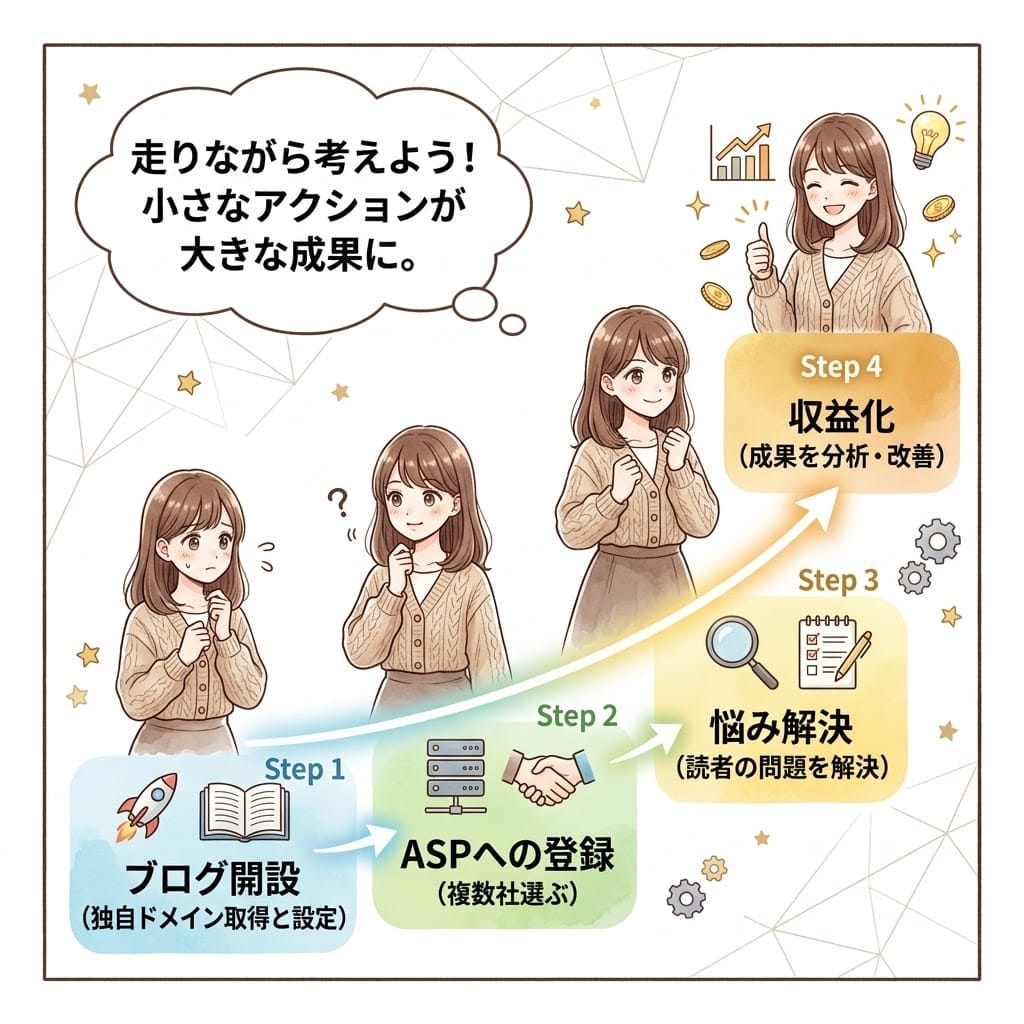 af-4step - Performance Technologies Inc. アフィリエイトの始め方から稼ぐコツまで4ステップで解説